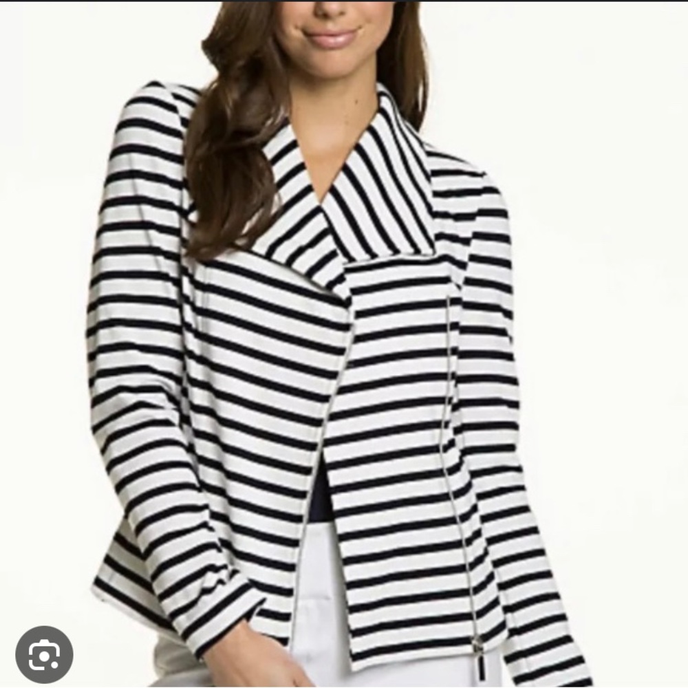 NWOT Lane Bryant Stripe Long Sleeve  Blazer 22